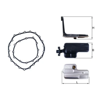 Bilde av MAHLE ORIGINAL HX 192D Automatgirfilter med tetning AUDI: A6 C7 Avant, A5 B8 Sportback