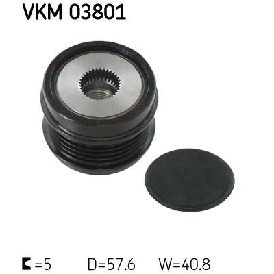 Bilde av SKF VKM 03801 Frihjul Dynamo 40,8