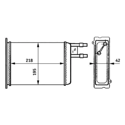Bilde av MAHLE ORIGINAL AH 147 000S Varmeveksler FIAT: Ducato II Flatvogn lastebil/Chassis