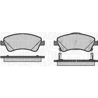 Bilde av MAGNETI MARELLI 363916060665 Bremseklosser med akustisk slitasjevarsel TOYOTA: Avensis III Stasjonsvogn, Auris Hatchback, Stasjonsvogn