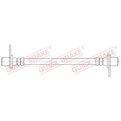Bilde av QUICK BRAKE 25.087 Bremseslange 341 M10x1 MITSUBISHI: ASX SUV, OUTLANDER 3