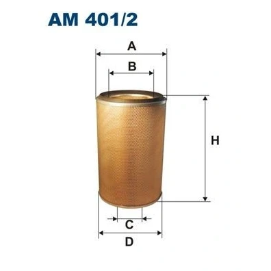 Bilde av FILTRON AM 401/2 Luftfilter 471 305 Filterinnsats