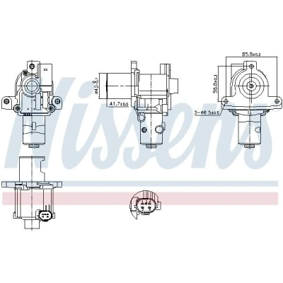 Bilde av Egr ventil, dacia,nissan,renault,suzuki, 1471000Q0E, 1471000Q0G, 1471000Q0V, 147102974R, 1852084A50, 1852084A51, 1852084A52, 1852084A53,
