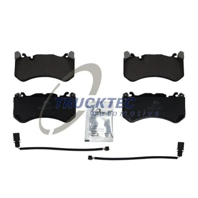 Bilde av TRUCKTEC AUTOMOTIVE 07.35.288 Bremseklosser framaksel inkl. slitasjevarselkontakt AUDI: A6 C7 Avant, C6 A7 Sportback
