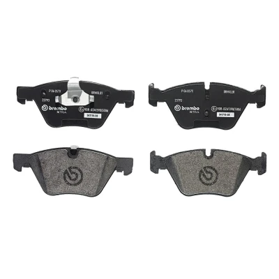 Bilde av BREMBO P 06 057X Bremseklosser klargjort for slitasjeindikator med antihyle blikk, kolbleklips uten tilbehør BMW: 5 Touring, Sedan, X1