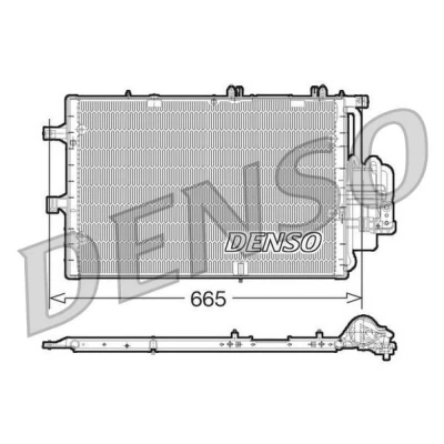 Bilde av DENSO DCN20017 Kondensator med tørker 665x381x16 R 134a 665