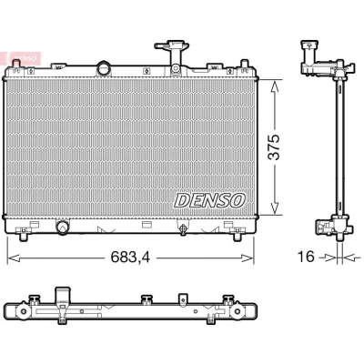 Bilde av DENSO DRM47038 Radiator 375 697 16