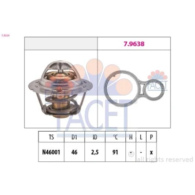 Bilde av Termostat FACET 7.8524