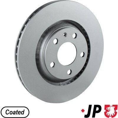 Bilde av JP GROUP 1163207500 Bremseskiver bakaksel 300 22 5 ventilert belagt AUDI: A4 B7 Avant, B6 Sedan