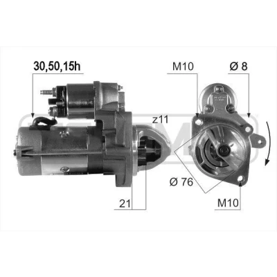Bilde av ERA 220508A Starter 12 1,8 11 BMW: 3 Sedan, Touring, 5 Touring