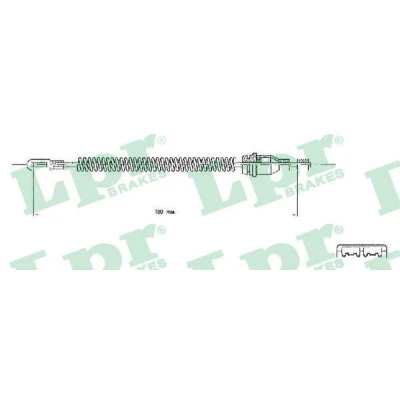 Bilde av LPR C0543B Bremsekabel 182 Trommelbrems OPEL: Combo C Varebil / Stasjonsvogn, Zafira A, Astra G CC