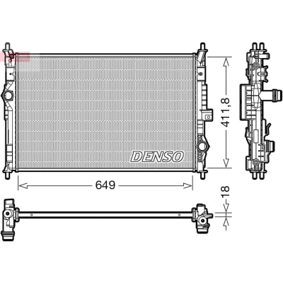 Bilde av DENSO DRM21103 Radiator 649 412 18