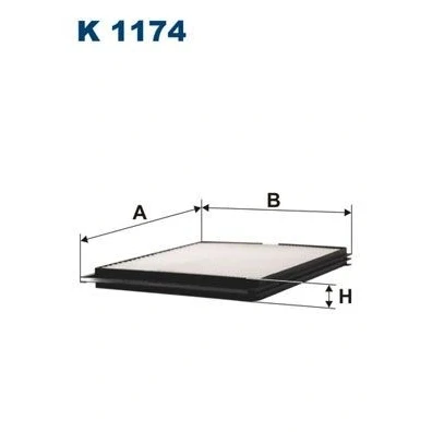 Bilde av FILTRON K 1174 Kupéfilter Partikkelfilter 238 206 20 NISSAN: MICRA 2