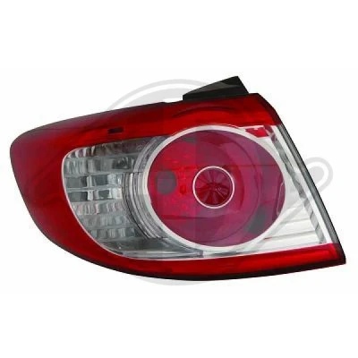 Bilde av DIEDERICHS 6871191 Baklykter venstre ytre del P21/5W, PY21W HYUNDAI: SANTA FE 2