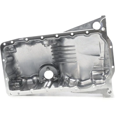 Bilde av METZGER 7990032 Bunnpanne med oljeplugg hull for oljenivåmåler, uten oljekartetning presstøpt aluminium AUDI: A4 B5 Avant, B6 Avant