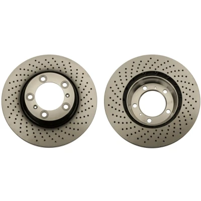 Bilde av TRW DF6266S Bremseskiver 330 34 5 130 perforert / ventilert spraylakkert PORSCHE: 911 Coupé