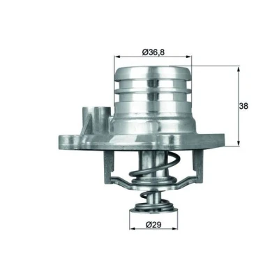 Bilde av MAHLE ORIGINAL TI 13 92 Termostat med tetning