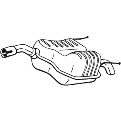 Bilde av Bakre eksospotte BOSAL 185 095
