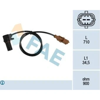 Bilde av Turtallssensor, motormanagement, alfa romeo,fiat,lancia, 1817, 46469866, 46470477, 5957833, 60814589, 7539057