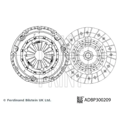 Bilde av BLUE PRINT ADBP300209 Clutch to deler med syntetisk fett 240mm FIAT: Ducato III Flatvogn lastebil / Chassis