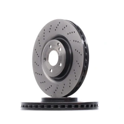 Bilde av BREMBO COATED DISC LINE 09.B855.51 Bremseskiver 344 32 5 perforert / ventilert belagt høy karbon med skruer MERCEDES BENZ: CLS Shooting Brake