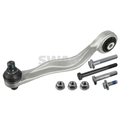 Bilde av SWAG 30 93 3368 Bærebru med tilleggsmateriale lager, støtte / styreledd framaksel høyre, øvre, bak Casterstag Aluminium AUDI: A4 B6 Avant