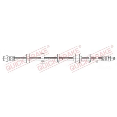 Bilde av Bremseslange, Framaksel høyre, venstre, alfa romeo 145, 146, gtv, fiat brava, bravo i, coupe, 46448592, 60812130, 71736969