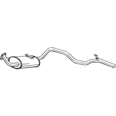 Bilde av Bakre eksospotte BOSAL 286 013
