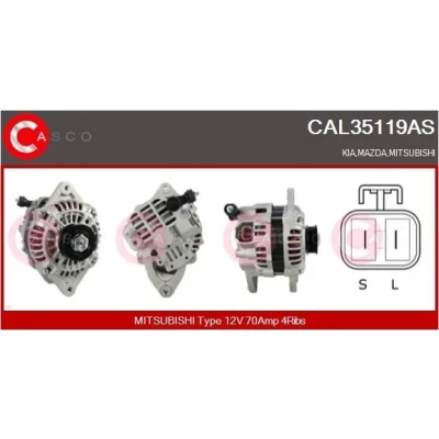 Bilde av CASCO Generator 12V 80A M8 CPA0235 50mm med integrert regulator BMW: 3 Touring, Coupé, 5 Sedan CAL15258AS