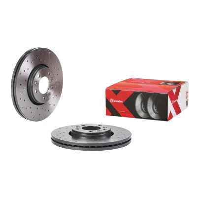 Bilde av BREMBO 09.A430.1X Bremseskiver 304 28 5 perforert / ventilert belagt med skruer CITROËN: C5 III Stasjonsvogn, 3, Jumpy II MPV