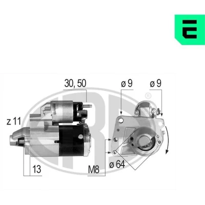 Bilde av Starter, mini mini, clubman, peugeot 207, 207 cc, sw, 308 i, sw 12 41 7 540 897, 552 105, 69