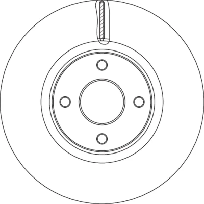 Bilde av TRW Bremseskive FORD: Ecosport Mk2 25mm 4 108mm ventilert spraylakkert DF6761S 2147409,GN151125CA Bremseskiver, Skivebremser
