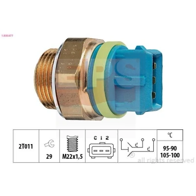 Bilde av EPS 1.850.677 Temperaturbryter, radiator ventilator M22x1,5 Made in Italy OE Equivalent