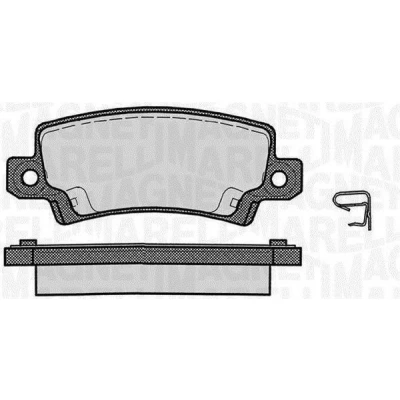 Bilde av MAGNETI MARELLI 363916060407 Bremseklosser med integrert slitasjevarselkontakt TOYOTA: Corolla IX Hatchback, Station Wagon, X Sedan