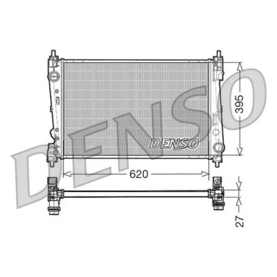 Bilde av DENSO DRM13015 Radiator Aluminium 620 395 27