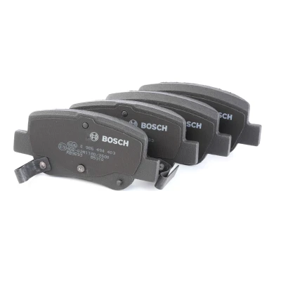 Bilde av BOSCH 0 986 494 403 Bremseklosser Low Metallic med akustisk slitasjevarsel antihyle blikk, montageanvisning TOYOTA: Avensis III Sedan