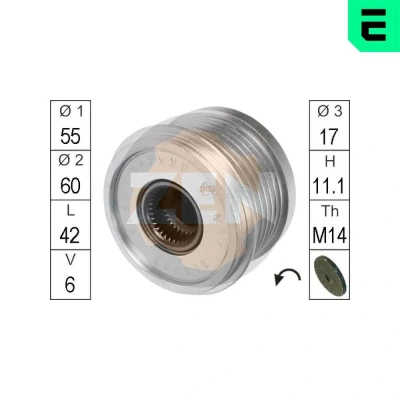 Bilde av ERA ZN5516 Frihjul Dynamo VOLVO: XC70 I Cross Country