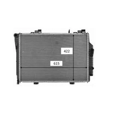 Bilde av NRF 58489 Radiator Aluminium 614 418 40 Kjøleribber loddet