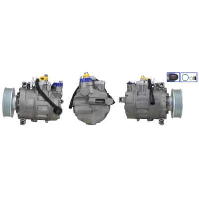 Bilde av LUCAS ACP498 Kompressor PAG 46 R 134a med tetning AUDI: Q7, VOLKSWAGEN: Touareg I