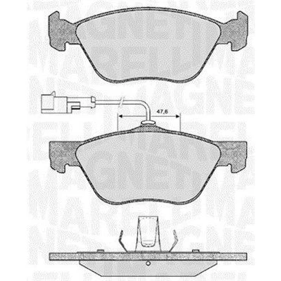 Bilde av Bremseklosser sett, Framaksel, alfa romeo,fiat,lancia, 71713143, 71748388, 71752995, 71753044, 71770959, 71772208, 71772214, 77362202, 7