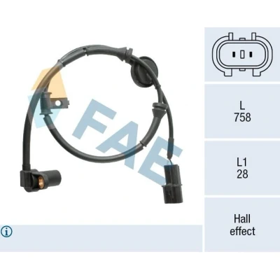 Bilde av FAE 78576 ABS Sensor Hall prinsipp 2 758