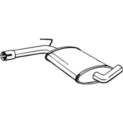 Bilde av BOSAL 233 481 Mellomlyddemper VOLKSWAGEN: Passat B3/B4 Sedan