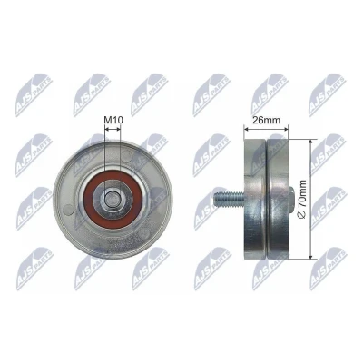 Bilde av Løpehjul, kilerem, chrysler grand voyager v, iv, jeep cherokee, 0 4861 633AA, 5066 938AA, 04861633AA, 05066938AA