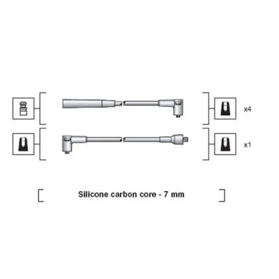Bilde av MAGNETI MARELLI 941318111071 Pluggledninger BMW: 3 Sedan, MITSUBISHI: Lancer 4 Limousine, MAZDA: 626 III Hatchback
