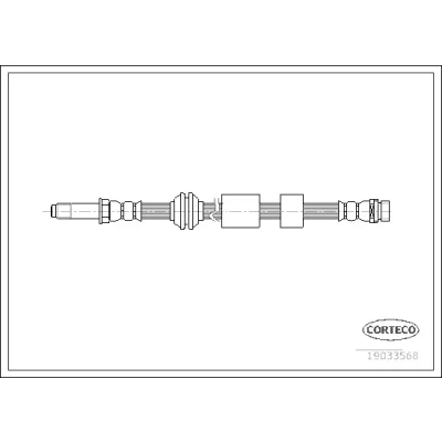 Bilde av CORTECO 19033568 Bremseslange 435 FORD: Focus 2 Kombi