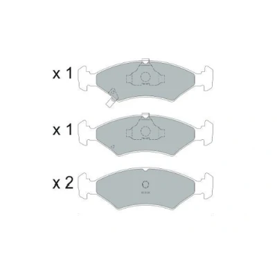 Bilde av KAVO PARTS KBP 4026 Bremseklosser med akustisk slitasjevarsel