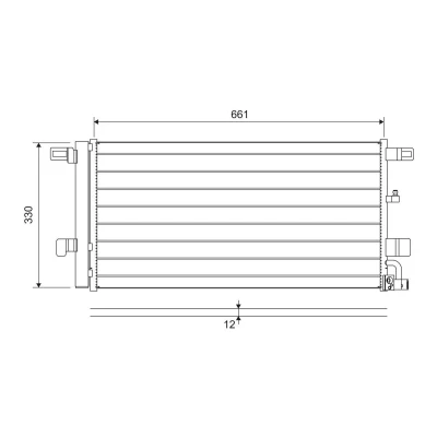 Bilde av VALEO 822650 Kondensator med tørker Aluminium 338 AUDI: A4 B9 Allroad, Avant