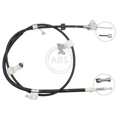 Bilde av A.B.S. K12069 Bremsekabel 1892 Skivebrems TOYOTA: Auris Hatchback, Stasjonsvogn