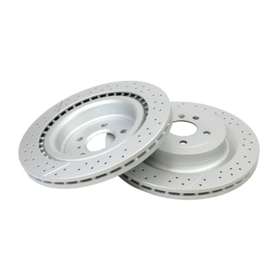 Bilde av QUARO Bremseskive MERCEDES BENZ: ML Klasse, GL, GLE SUV 345mm 26mm 5 112mm slisset / perforert spraylakkert QD1718 Bremseskiver, Skivebremser
