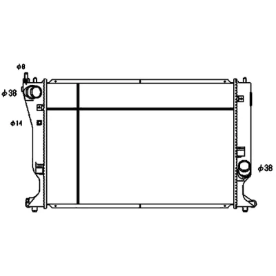 Bilde av MAHLE ORIGINAL CR 1080 000S Radiator for kjøretøy med/uten klimaanlegg 623 413 36 Kjøleribber loddet TOYOTA: Avensis II Station Wagon